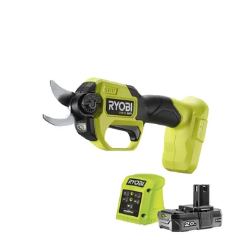 Ryobi ONE+ HP RY18SCXA-120 18v akkumulátoros szénkefe nélküli valósidejű metszőolló akkumulátorral és töltővel