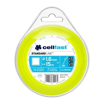 CELLFAST Damil szögletes STANDARD 1,6 mm x 15 m