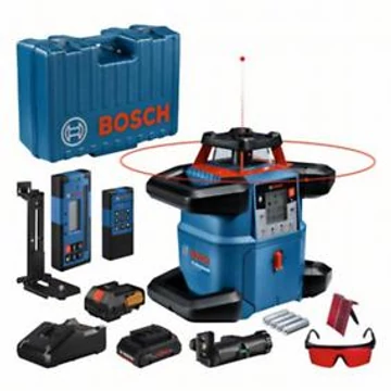 Bosch GRL 600 CHV forgólézer (1x4,0Ah ProCore) + RB 60 tartó + RC 6 távirányító + WM 6 fali tartó + GAL 18V-40 Professional gyorstöltő