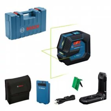 Bosch GLL 20-22 G  zöld  vonallézer + LB 10 + BA 3.7V 3.0Ah XL akku