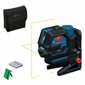 Bosch GCL 12V-50-22 CG  zöld  kombilézer + RM 20 tartó + AA1 elemadapter + 4 x 1,5V LR6 AA elemek