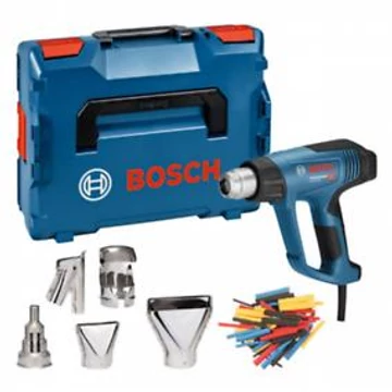 Bosch GHG 23-66 Professional Hőlégfúvó (Reflektor fúvóka 32 x 33 mm, Hegesztősaru 10 mm, Szűkítő fúvóka 9 mm, Zsugorcsövező készlet) L-Boxx-ban