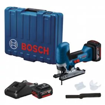 Bosch GST 185-LI Akkus szúrófűrész asztalos markolattal (2x4.0 Ah, GAL 18V-40) kofferben