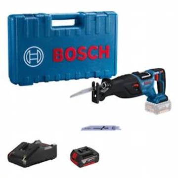 Bosch GSA 185-LI Akkus szablyafűrész szett (1x GBA 18V 5.0Ah, 1x GAL 18-40) kofferben