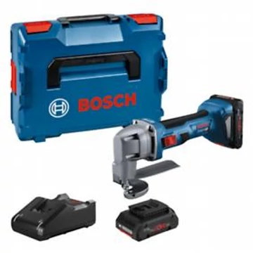 Bosch GSC 18V-16 E Akkus Lemezvágó olló (2x akku ProCORE18V 4.0 Ah,
gyorstöltő GAL 18V-40, L-BOXX 136)