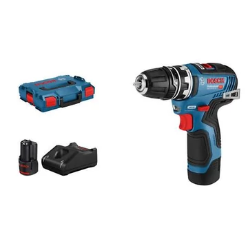 Bosch GSR 12V-35 FC Akkus fúrócsavarozó (2*3.0Ah akkuval, alap szett L-boxx-ban)