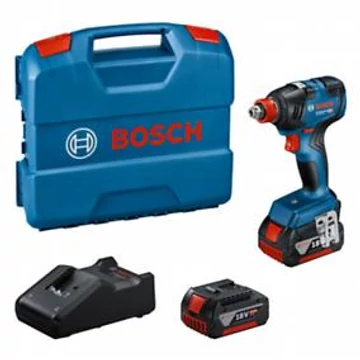 Bosch GDX 18V-200 Akkus ütvecsavarozó (2*4.0Ah akkuval, GAL 18V-40 töltővel L-case-ben)