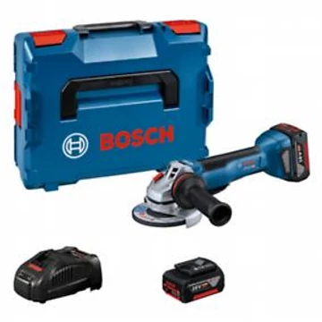 Bosch GWS 18V-10 P Akkus sarokcsiszoló (2x5.0Ah, GAL1880,) L-Boxx-ban