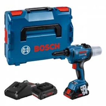 Bosch GRG 18V-16 C Akkus popszegecselő 2x ProCORE18V 4.0 Ah akkuval, 1x GAL 18V-40 gyorstöltővel L-BOXX 136-ban