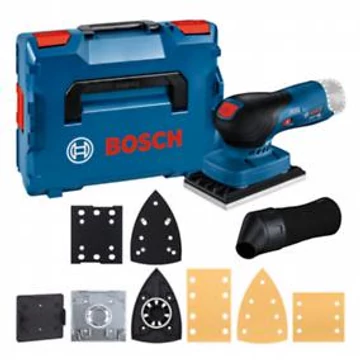 Bosch GSS 12V-13 Akkus rezgőcsiszoló (akku és töltő nélkül, 3 tárcsa) L-Boxx-ban