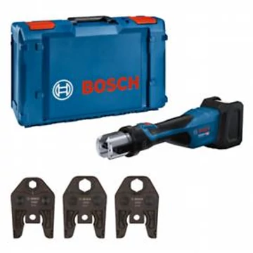 Bosch GPT 18V-32 Professional Akkus présgép (Standard préspofa SV15, Standard préspofa SV22, Standard préspofa SV28,) akku és töltő nélkül, XL-Boxx-ban