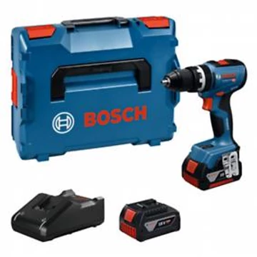 Bosch GSB 18V-65 Akkus Ütvefúró-Csavarozó (2x5,0 Ah akkuval​; GAL 18V-40 töltővel) L-Boxx-ban