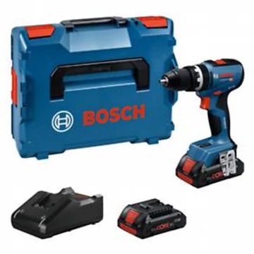 Bosch GSB 18V-65 Akkus Ütvefúró-Csavarozó (2x4,0 Ah ProCORE​ akkuval; GAL 18V-40 töltővel) L-Boxx-ban