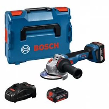 Bosch GWS 18V-11 S Akkus Sarokcsiszoló  (2x5,0 Ah akkuval; GAL 1880 töltővel) L-Boxx-ban