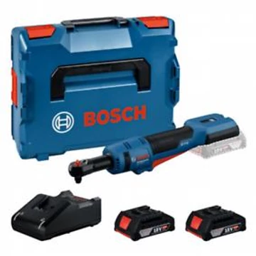 Bosch GRC 18V-60 Akkus racsnis csavarkulcs (2x GBA18V 2.0Ah akkuval, 1x GAL 18V-40 gyorstöltővel) LBoxx-ban