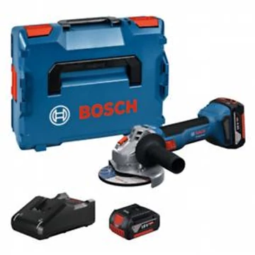 Bosch GWS 18V-8 Akkus Sarokcsiszoló (2x4,0 Ah akkuval; GAL 1840 töltővel; csiszolótárcsa 125mm) L-Boxx-ban