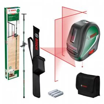 Bosch UniversalLevel 3 Keresztvonalas szintezőlézer + TP 320 Teleszkópos rúd