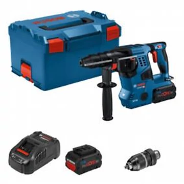 Bosch GBH 18V-28 C Akkus fúrókalapács (2x ProCORE18V 8.0Ah, GAL1880 CV, Quick Change Chuck) L-Boxx 238-ban