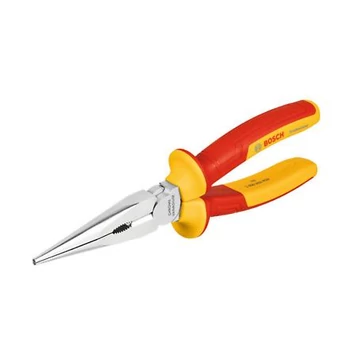 Bosch VDE csőrös fogó, egyenes,200mm