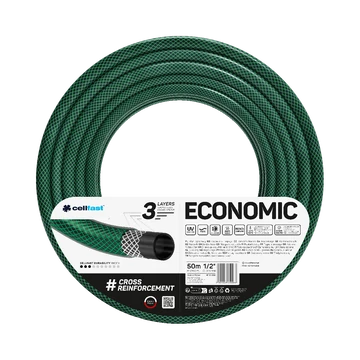CELLFAST Locsolótömlő 3 rétegű ECONOMIC 1/2" 50 m