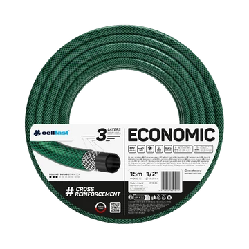 CELLFAST Locsolótömlő 3 rétegű ECONOMIC 1/2" 15 m