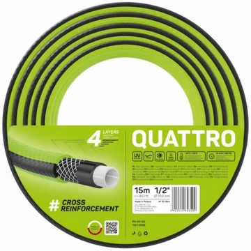 CELLFAST Locsolótömlő 4 rétegű QUATTRO 1/2" 15 m