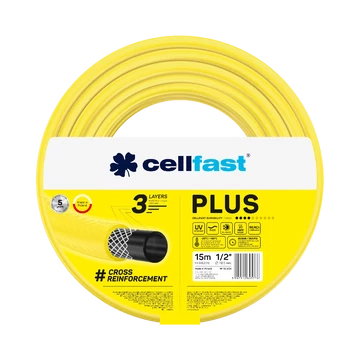 CELLFAST Locsolótömlő 3 rétegű PLUS 1/2" 15 m