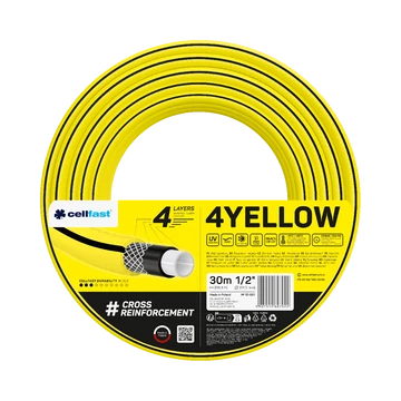 CELLFAST Locsolótömlő 4 rétegű YELLOW 1/2" 30 m
