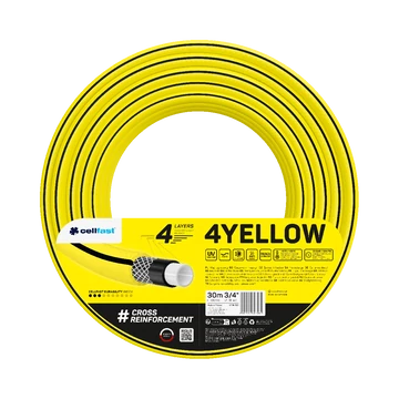 CELLFAST Locsolótömlő 4 rétegű YELLOW 3/4" 30 m