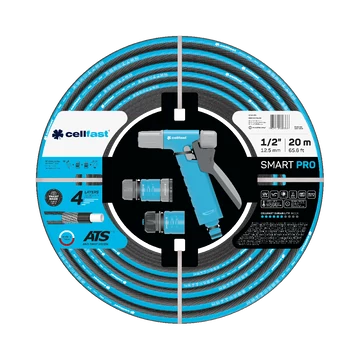 CELLFAST Locsolótömlő 4 rétegű SMART PRO ATS SET 1/2" 20 m