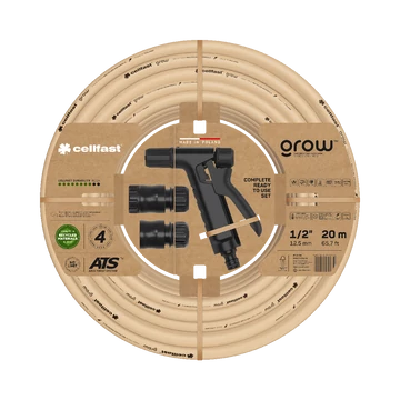 CELLFAST Locsolótömlő 4 rétegű GROW SET 1/2" 20 m