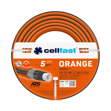 CELLFAST Locsolótömlő 5 rétegű ORANGE 1/2" 50 m