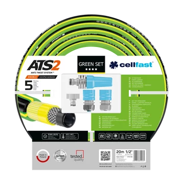 CELLFAST Locsolótömlő 5 rétegű GREEN SET 1/2" 20 m (K)