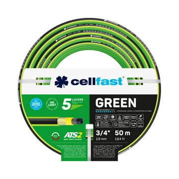 CELLFAST Locsolótömlő 5 rétegű GREEN 3/4" 50 m