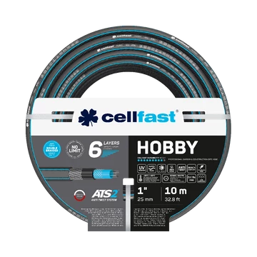 CELLFAST Locsolótömlő 6 rétegű HOBBY 1" 10 m