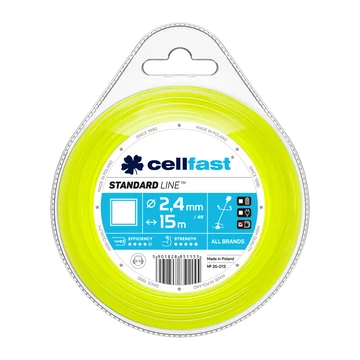 CELLFAST Damil szögletes STANDARD 2,4 mm x 15 m