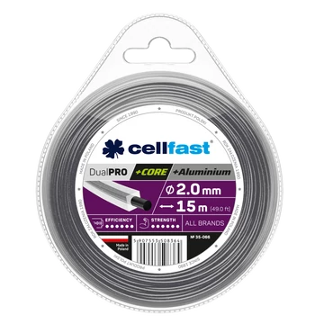 CELLFAST Damil szögletes DUAL PRO 2,0 mm 15 m