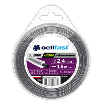CELLFAST Damil szögletes DUAL PRO 2,4 mm 15 m