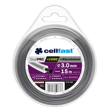CELLFAST Damil szögletes DUAL PRO 3,0 mm 15 m