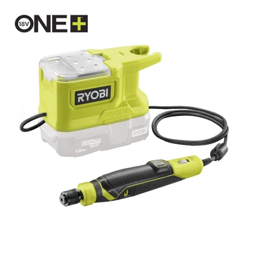 Ryobi ONE+ RRT18-0 18v akkus magasfordulatszámú mikrogép + 15DB TARTOZÉKKAL, akku és töltő nélkül