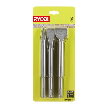 Ryobi RAKSPC03 Vésőszár szett SDS+, 3 darabos