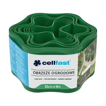 CELLFAST Ágyásszegély hullámos 10 cm x 9 m zöld