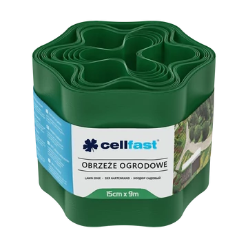 CELLFAST Ágyásszegély hullámos 15 cm x 9 m zöld