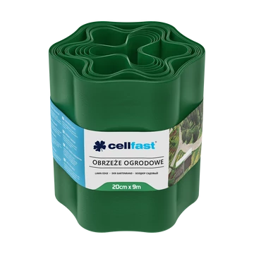 CELLFAST Ágyásszegély hullámos 20 cm x 9 m zöld