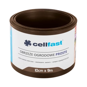 CELLFAST Ágyasszegély egyenes 10 cm x 9 m barna