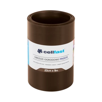 CELLFAST Ágyasszegély egyenes 20 cm x 9 m barna