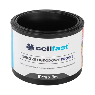 CELLFAST Ágyasszegély egyenes 10 cm x 9 m fekete