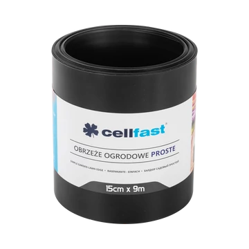 CELLFAST Ágyasszegély egyenes 15 cm x 9 m fekete