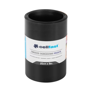 CELLFAST Ágyasszegély egyenes 20 cm x 9 m fekete