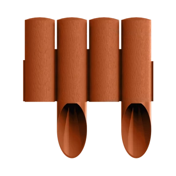 CELLFAST Ágyásszegély fautánzatú téglavörös 4 tagos 2,3 m STANDARD